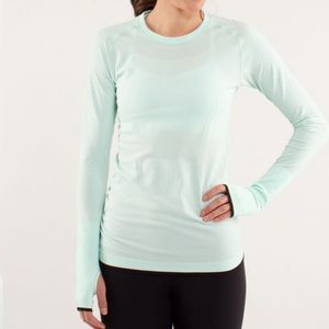 Lululemon Swiftly Tech Long Sleeve Crew Neck 4 Mint Green